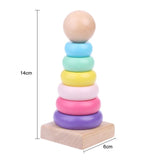 Baby Educational Wooden Toys Montessori Early Learning Rainbow Wooden 3d Puzzle Board Game Preschool Toys For Children