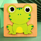 Montessori Wooden Toddler Puzzles for Kids Montessori Toys for Toddlers 2 3 4 5 Years Old Top 3D Puzzle Educational Dinosaur Toy