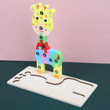 Montessori Wooden Toddler Puzzles for Kids Montessori Toys for Toddlers 2 3 4 5 Years Old Top 3D Puzzle Educational Dinosaur Toy